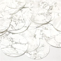 Beyaz Howlite Saat Kadranları, Yarı Değerli Taş Kadranlar